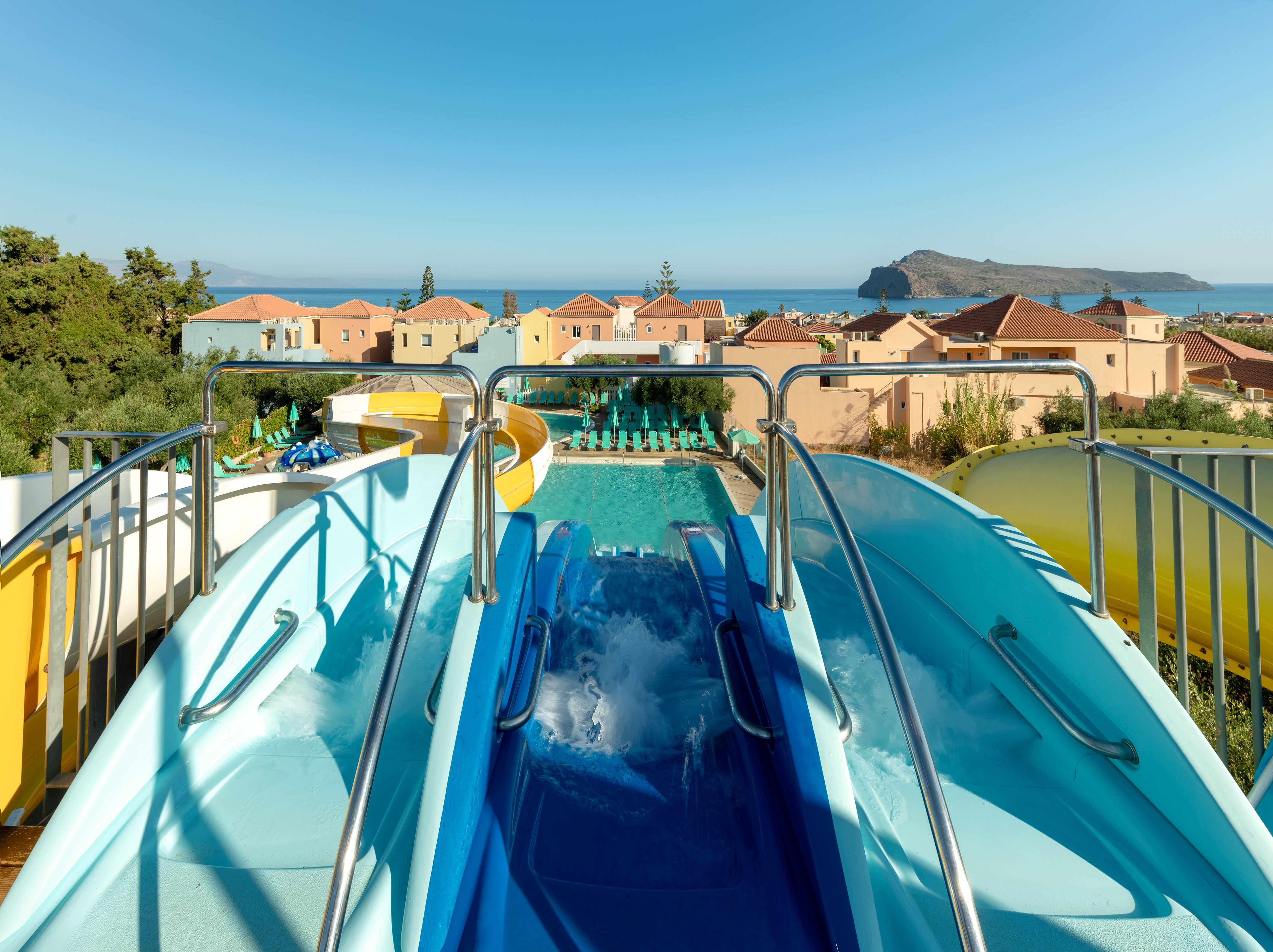 Iolida Village Water Park Hotel Agia Marina Extérieur photo